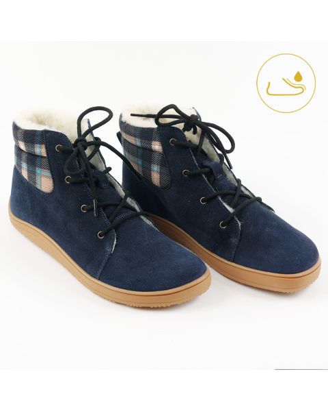 Ghete barefoot BEETLE - Blue  - Tikki Shoes 