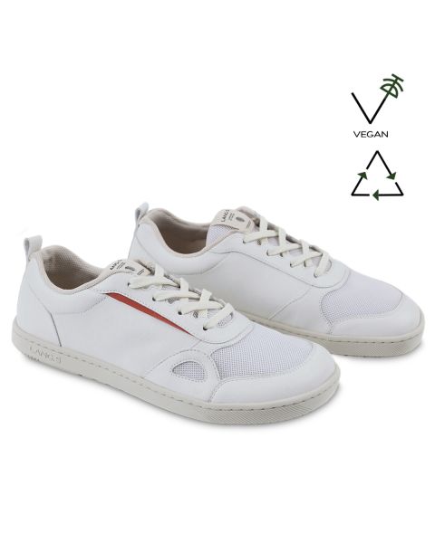 Sneakersi vegani TERRA - White - barefoot - Tikki Shoes