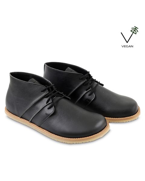Semi-ghete barefoot vegane WILLOW - Black - Tikki Shoes Boots