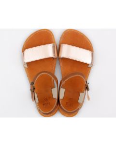 OUTLET - Adjustable strap sandals - Nude & Brown - in stock 36 EU