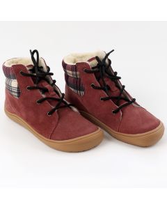 Ghete barefoot BEETLE - Bordeaux - Tikki Shoes