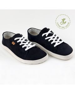 OUTLET Leather barefoot shoes FINN - DENIM