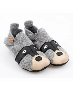 Wool slippers ZIGGY V2- Raccoon 18-40 EU