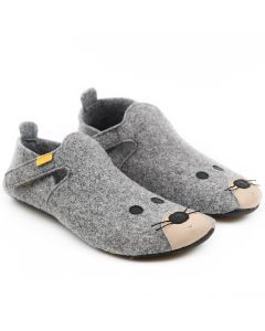 Felted wool shoes- Ziggy Mouse 36-40 EU