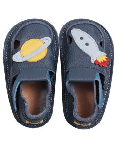 OUTLET - Barefoot kids sandals - Classic Blue Rocket