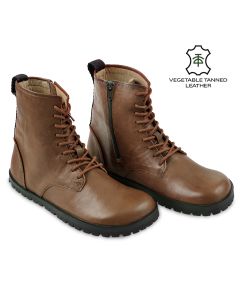 Ghete barefoot KOMBAT - Brown - Tikki Shoes