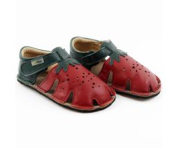 Sandale Barefoot Aranya piele - Strawberry sandals 
